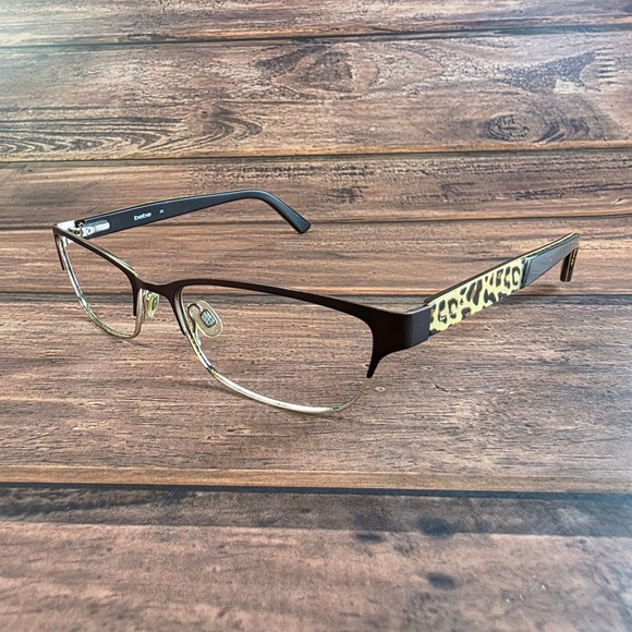 bebe Women's Eyeglasses Brown 135mm Leopard Print Temples - Picture 3 of 9